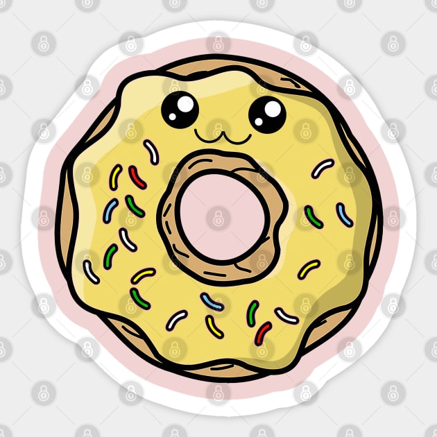 Kawaii Donut Lover! Sticker by DankFutura